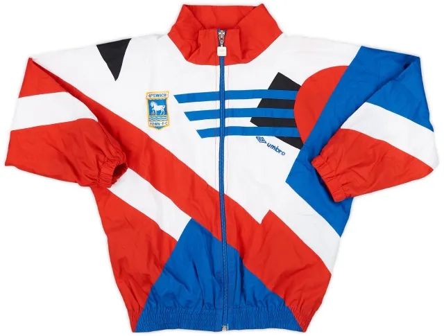1992-93 Ipswich Umbro Track Jacket - 8/10 - (S.Boys)