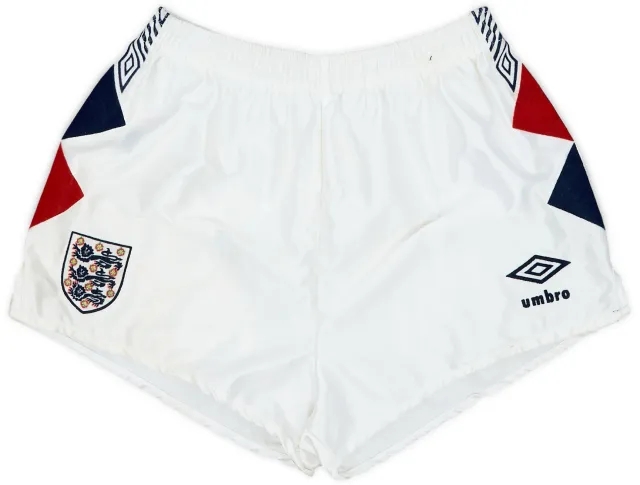 1990-92 England Away Shorts - 9/10 - (S)