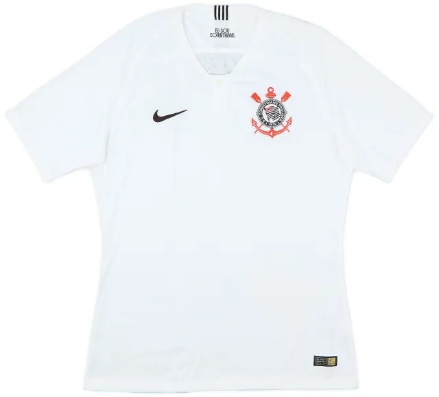 2018 Corinthians Authentic Home Shirt - 10/10 - (L)