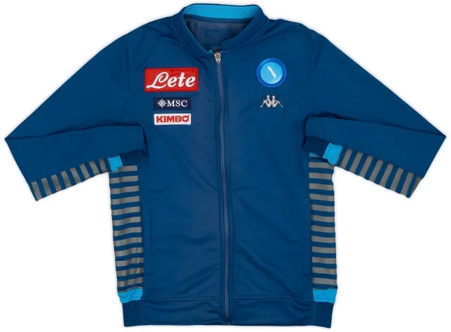 2019-20 Napoli Kappa Track Jacket - 6/10 - (M.Boys)