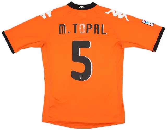 2010-11 Valencia Away Shirt M. Topal #5 - 5/10 - (L)