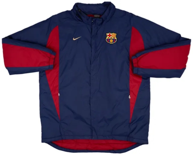 2002-03 Barcelona Nike Padded Bench Coat - 7/10 - (L)