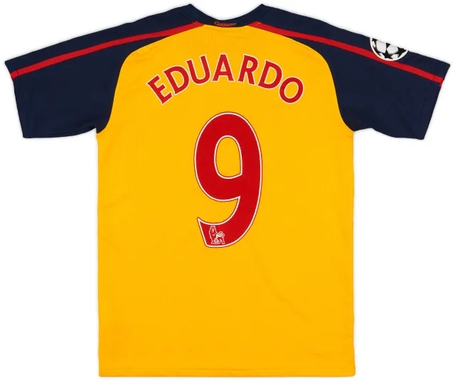 2008-09 Arsenal Away Shirt Eduardo #9 - 8/10 - (XL.Boys)