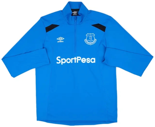 2018-19 Everton Umbro 1/4 Zip Training Top - 8/10 - (L)