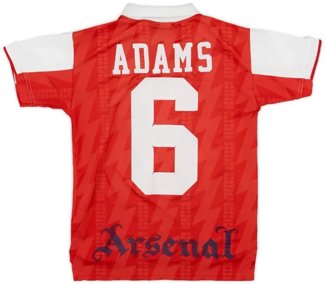 1994-96 Arsenal Home Shirt Adams #6 - 5/10 - (S.Boys)