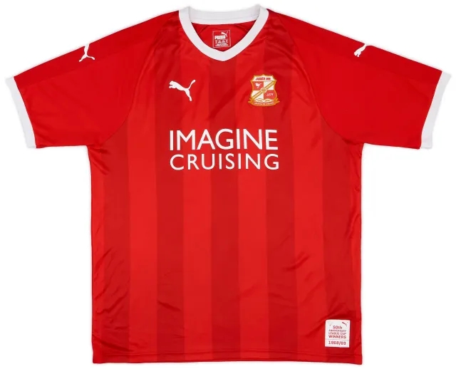 2018-19 Swindon Home Shirt - 8/10 - (XL)