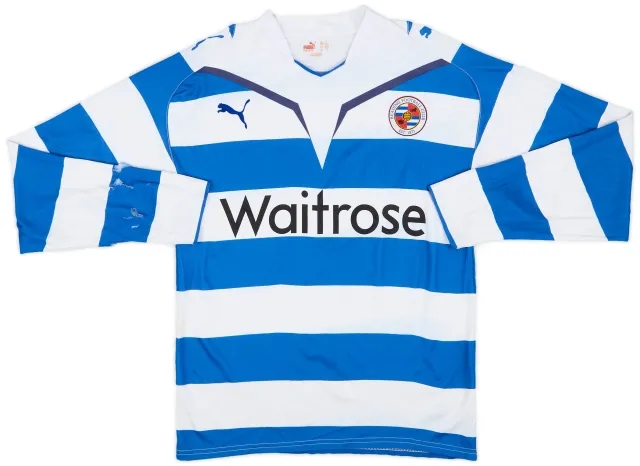 2009-10 Reading Home L/S Shirt - 3/10 - (S)