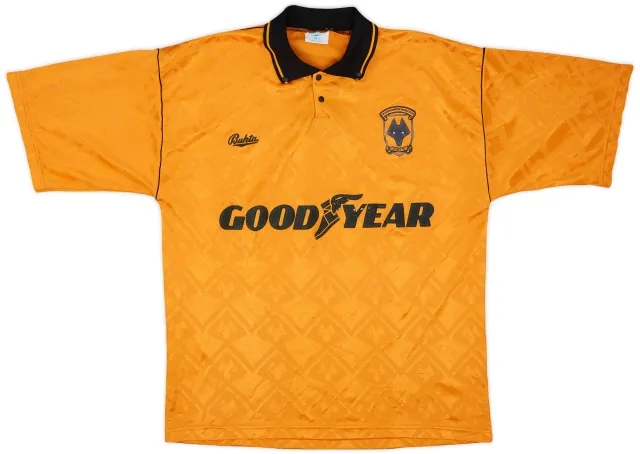 1991-92 Wolves Home Shirt - 6/10 - (L)