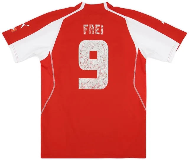 2004-06 Switzerland Home Shirt Frei #9 - 4/10 - (L)