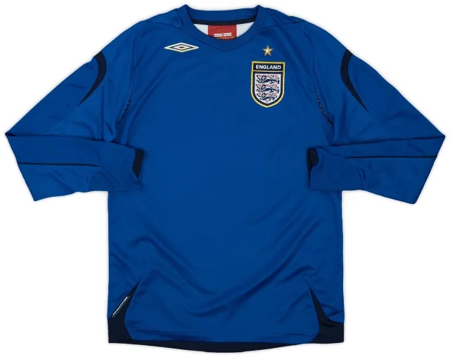 2006-08 England GK Shirt - 6/10 - (L.Boys)