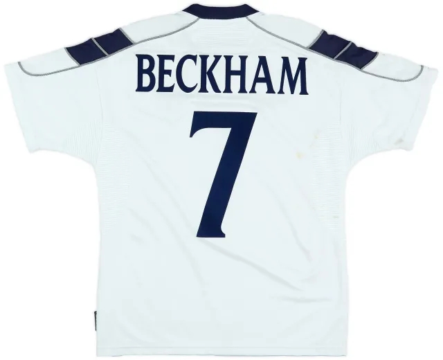 2000-01 Manchester United Away Shirt Beckham #7 - 4/10 - (M)