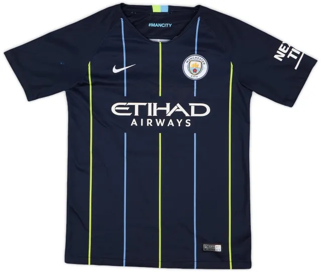 2018-19 Manchester City Away Shirt - 6/10 - (L.Boys)