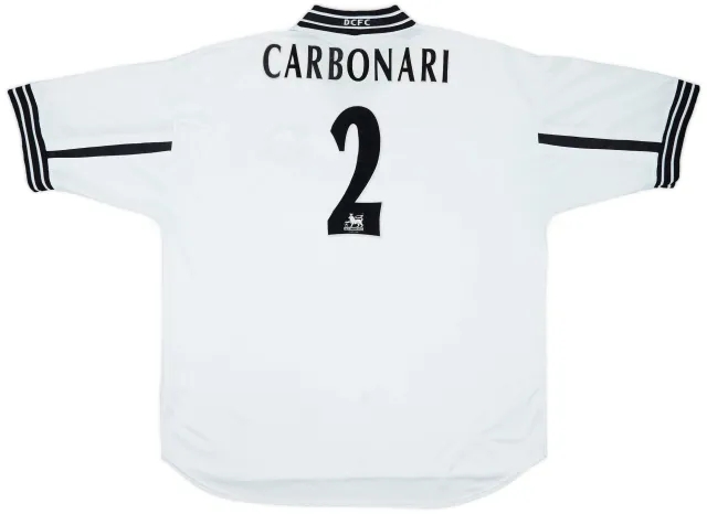 1999-01 Derby County Home Shirt Carbonari #2 - 8/10 - (XL)