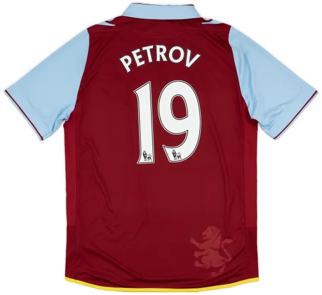 2012-13 Aston Villa Home Shirt Petrov #19 - 6/10 - (M)