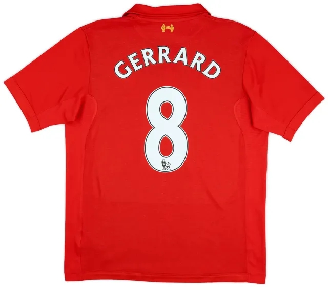 2012-13 Liverpool Home Shirt Gerrard #8 - 5/10 - (L)