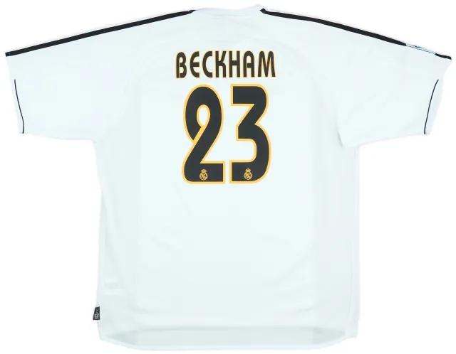 2003-04 Real Madrid Home Shirt Beckham #23 - 6/10 - (XL)