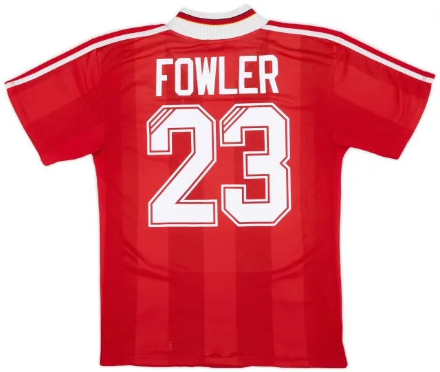 1995-96 Liverpool Home Shirt Fowler #23 - 7/10 - (M)