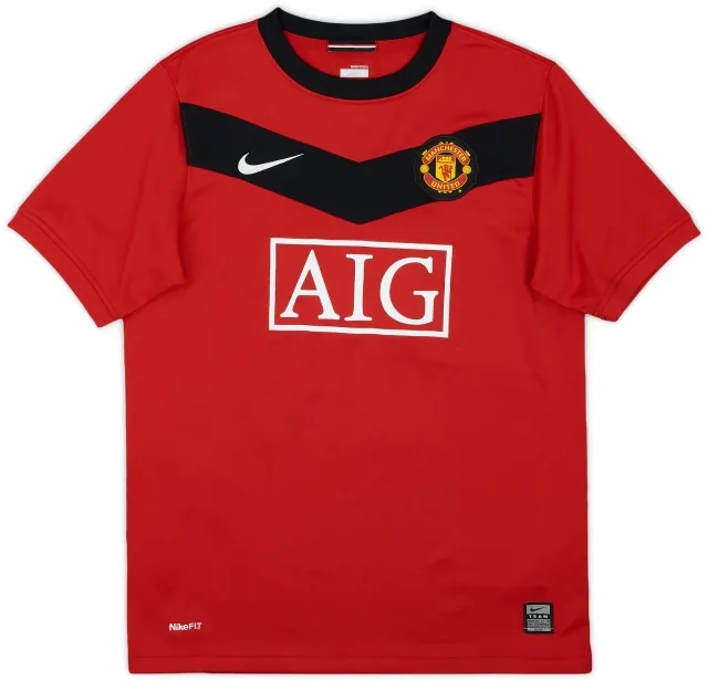 2009-10 Manchester United Home Shirt - 9/10 - (L.Boys)