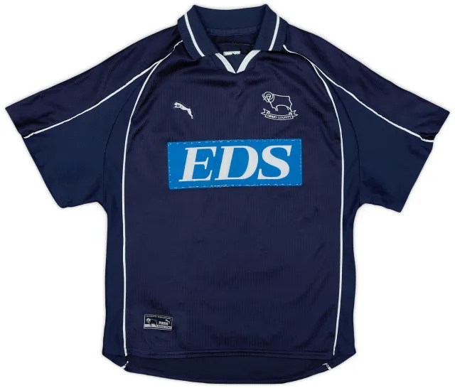2000-01 Derby County Away Shirt - 4/10 - (L.Boys)