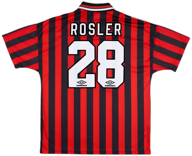 1994-96 Manchester City Away Shirt Rosler #28 - 7/10 - (XL)
