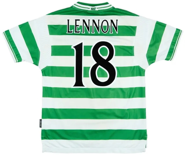 1999-01 Celtic Home Shirt Lennon #18 - 5/10 - (L)