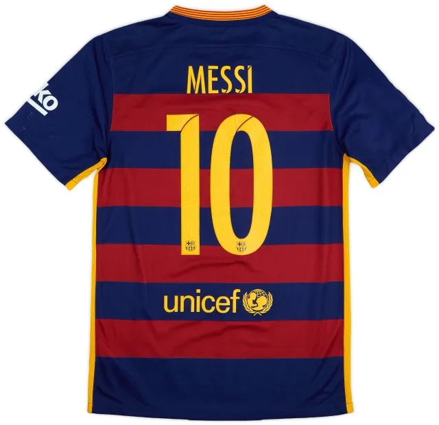 2015-16 Barcelona Home Shirt Messi #10 - 7/10 - (S)