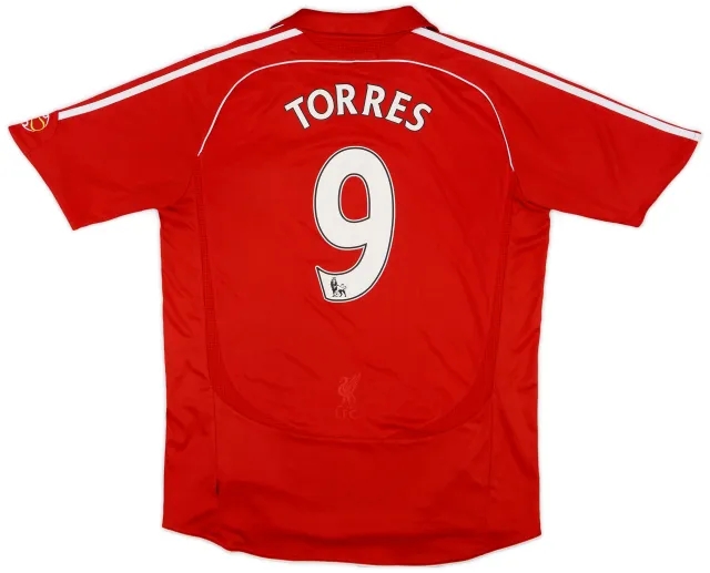 2006-08 Liverpool Home Shirt Torres #9 - 6/10 - (L)
