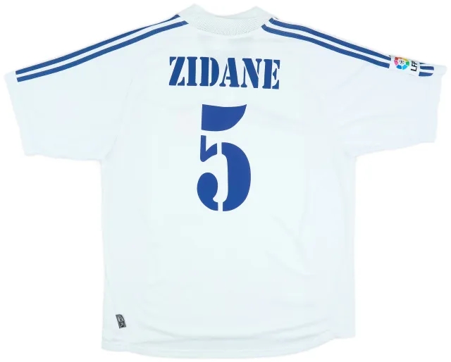 2001 Real Madrid Home Shirt Zidane #5 - 6/10 - (L)