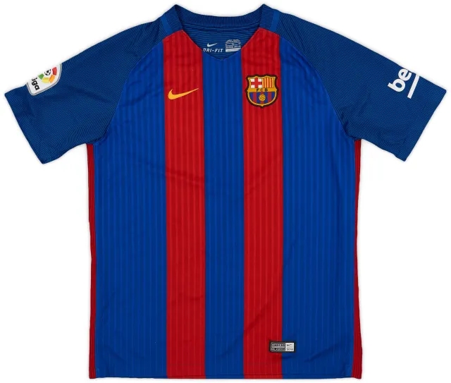 2016-17 Barcelona Home Shirt - 8/10 - (XL.Boys)