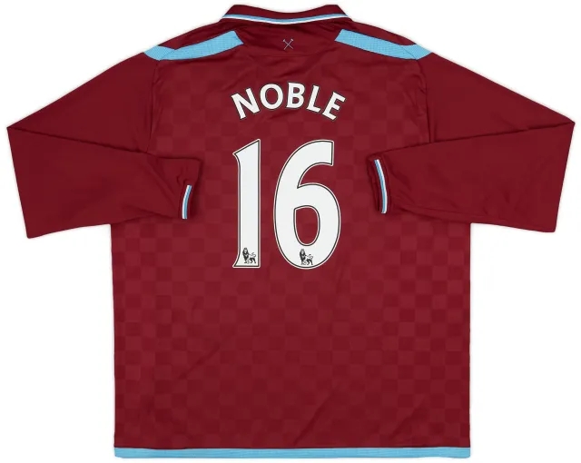 2009-10 West Ham Home L/S Shirt Noble #16 - 10/10 - (XXL)