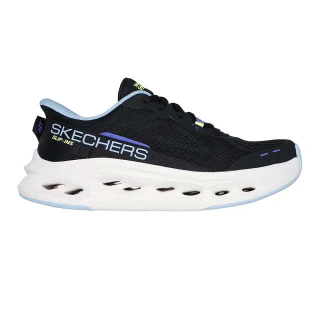 Skechers Women's Slip-ins: Max Cushioning Glide-Step Sneaker in Black/Blue