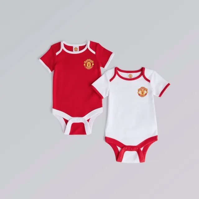 Manchester United Baby Crest Bodysuits 2 Pack Multi