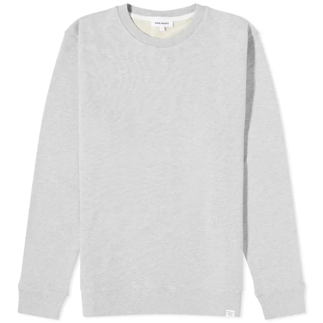 Norse Projects Men's Vagn Classic Crew Sweat Light Grey Melange