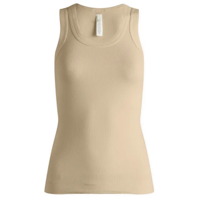 SKIMS Women's Cotton Rib High Scoop Tank Latte