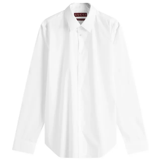 Gucci Men's Stretch Poplin Shirt White