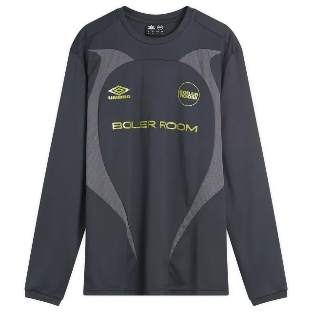 Boiler Room Men's x Umbro Long Sleeve Football Shirt Blue