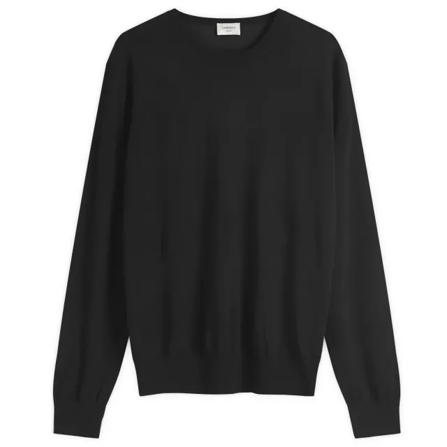 Saint Laurent Men's Fine Merino Crewneck Jumper Noir
