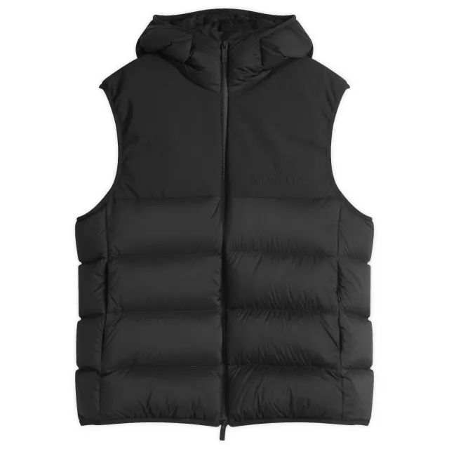Moncler Men's Recycled Longue Saison Opaque Vest Black