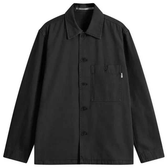 Norse Projects Men's Standard Twill Overshirt Black