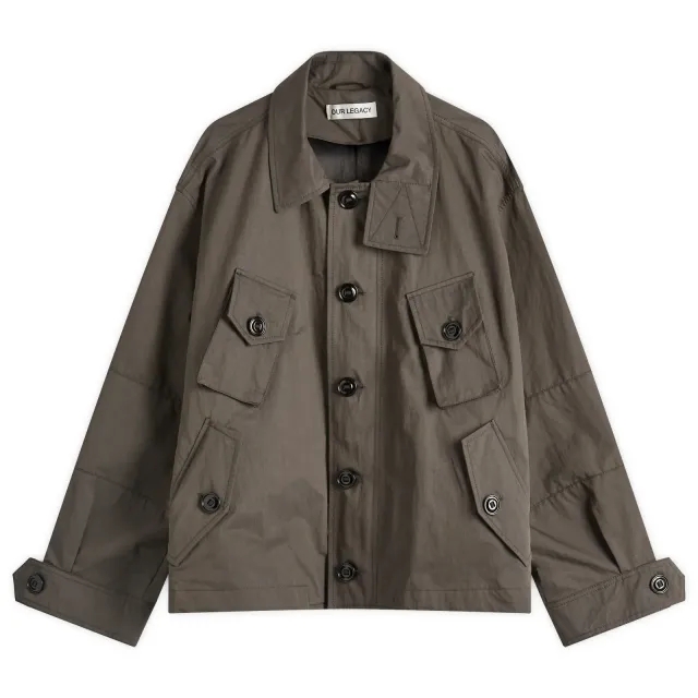 Our Legacy Men's Nylon Service Jacket Old Steel Excursion Nylon