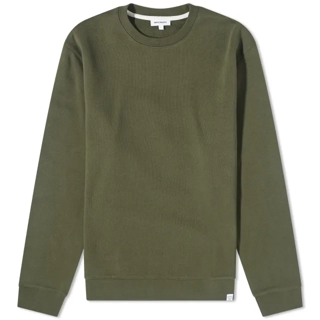 Norse Projects Men's Vagn Classic Crew Sweat Army Green