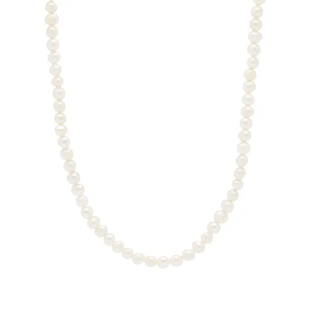 Serge DeNimes Men's Freshwater Pearl Necklace White
