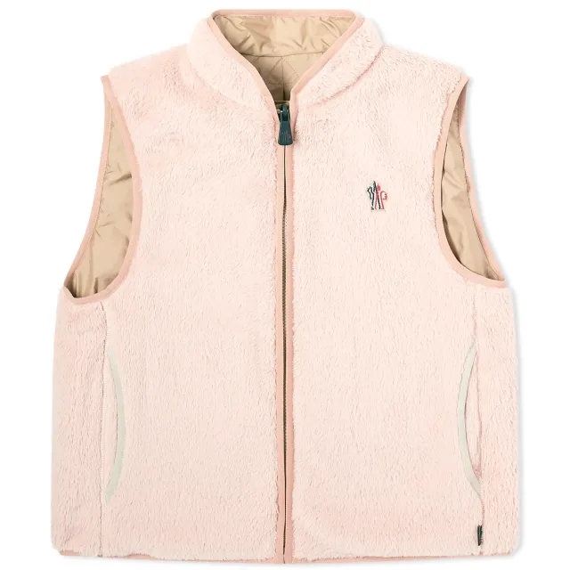 Moncler Grenoble Women's Fleece Vest Pink