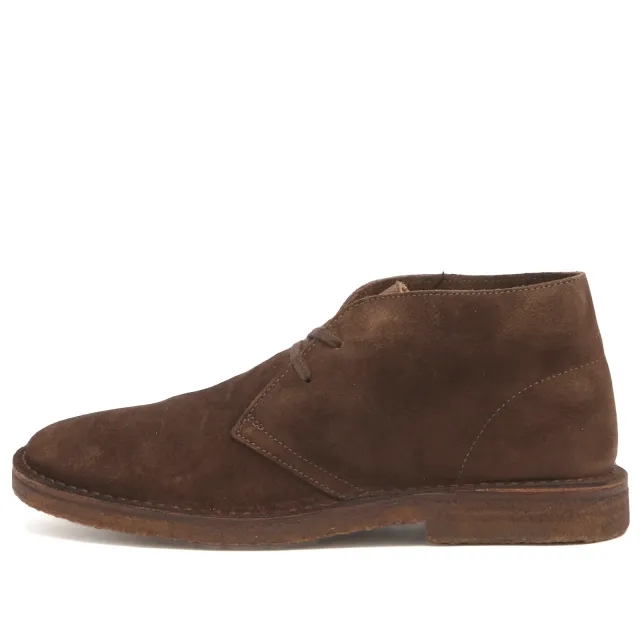 Drake's Men's Clifford Desert Boot Dark Brown Suede