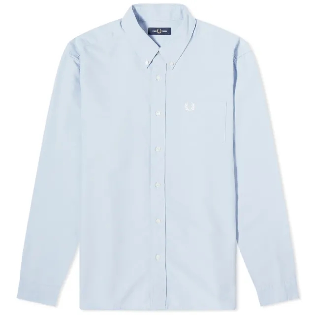 Fred Perry Men's Oxford Shirt Light Smoke