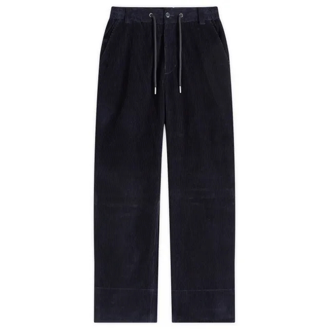 Moncler Men's Cord Drawstring Trousers Navy