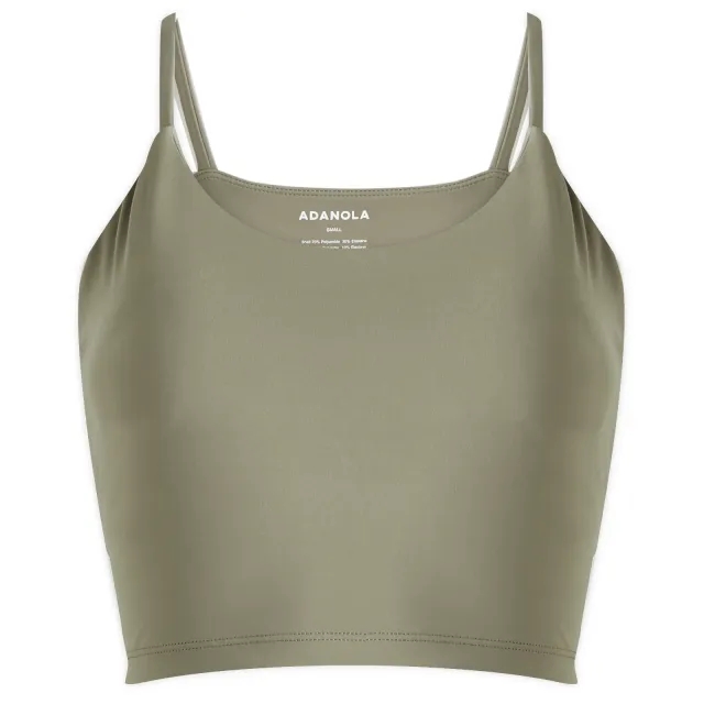 Adanola Women's Ultimate Tank Bra Top Olive Green