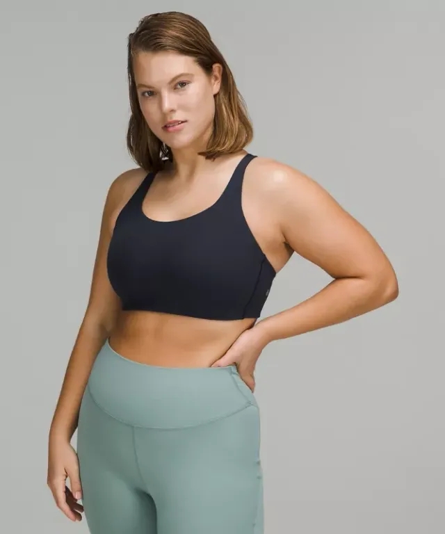 lululemon – Women's Energy Sports Bra High Support, B-DDD Cups – Color Blue – Size 32C