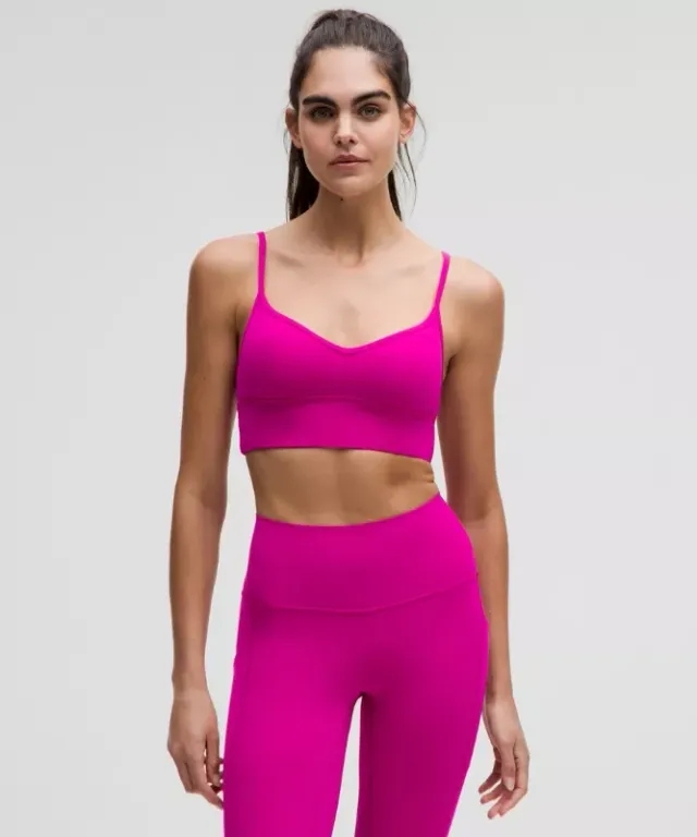 lululemon – Women's Align Sweetheart Sports Bra Light Support, A/B Cup – Color Pink – Size 10
