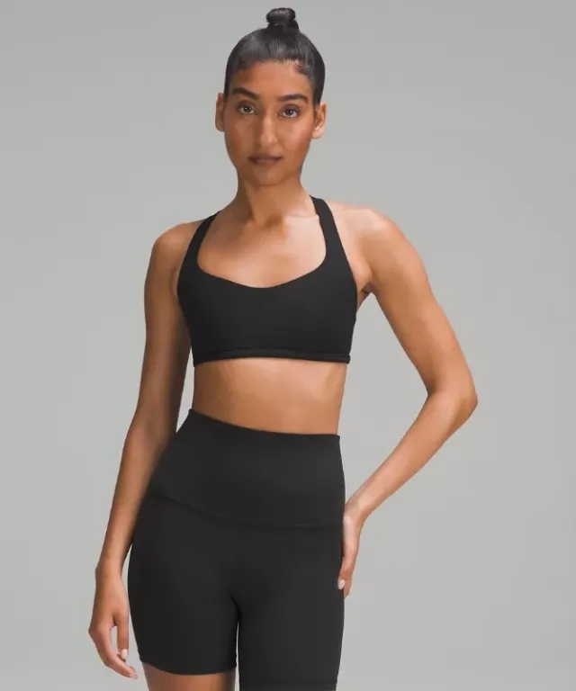 lululemon – Women's Free to Be Sports Bra - Wild Light Support, A/B Cup – Color Black – Size 10